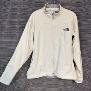 The North Face Apex White Soft-Shell Jacket Size XL